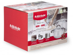 Набор кухонной посуды ATTRIBUTE ASM001-01 Набор кухонной посуды MODERNA 4пр