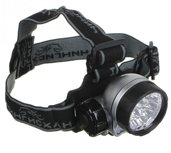 Фонарь налобный ЧИНГИСХАН Фонарь налобный 14 ярк. LED, 3xAAA, 6х4,2 см 328-072