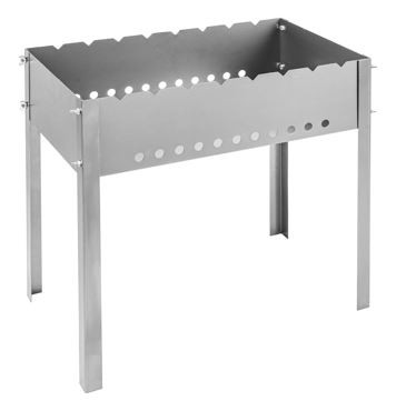 Мангал GRILLBOOM Мангал разборный в коробке, 500х500х300 мм, толщина стали 1,0мм 103-082