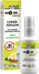 Спрей от комаров на основе эфирных масел NADZOR Спрей от комаров на основе эфирных масел, БИО, Botanic NAT002