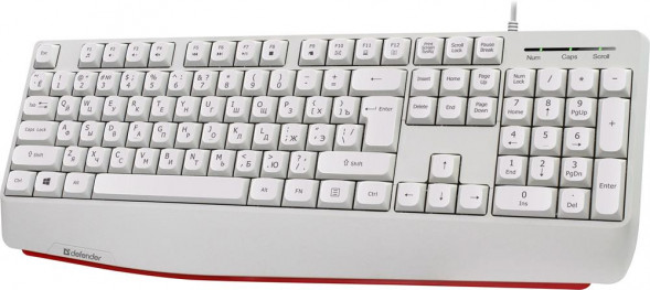 Клавиатура DEFENDER (45547) Atom HB-546 RU,белый