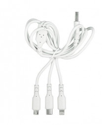 Кабель СТАРТ (17507) CLASSIC CABLE 03 - Micro-USB, Type-C, Lightning , 1 m, белый