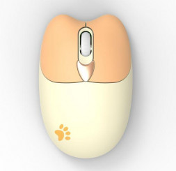 Мышь PERFEO (PF_B3404) KITTY , 4 кн, ?Silent Click? DPI 800-1600, USB, жёлт