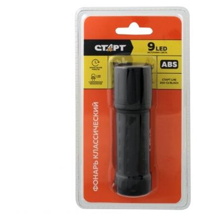 Cветодиодный фонарь СТАРТ (12465) LHE 202-C1 черный