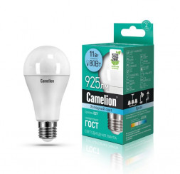 ЛАМПЫ СВЕТОДИОДНЫЕ (ЦОКОЛЬ  -  E27, Е40) CAMELION (14711) LED11-A60-3/845/E27