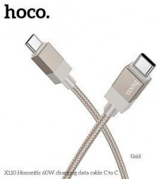 Кабель HOCO (6942007646833) X110aa ,для Type-C, 1 м, Gold