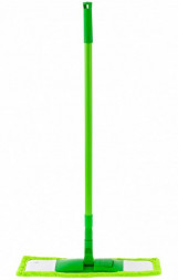 Швабра ELFE Швабра 120 см с пластиковой складной подошвой, насадка микрофиб, рукоятка телескоп., LIGHT 935055