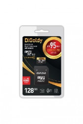 Карта памяти DIGOLDY MicroSDXC 128GB Class10 + адаптер SD (95MB/s)