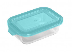 Контейнер MALLONY Контейнер LIMPIDO, 370 мл из жаропрочного стекла с крышкой из пластм,прямоуг,темп режим -40 до +300С (005479)