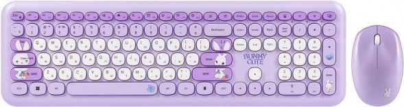 Мультимедийный набор SMARTBUY (SBC666395AGB) Cute Bunny бело-сиреневый