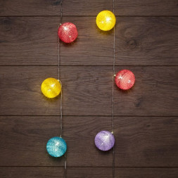 Гирлянда NEON-NIGHT (303-099) ТАЙСКИЕ ФОНАРИКИ &quot;ФЕЙЕРВЕРК&quot; 1,5 М, ПР-Й ПВХ, 10 LED, ТЕПЛЫЙ БЕЛЫЙ