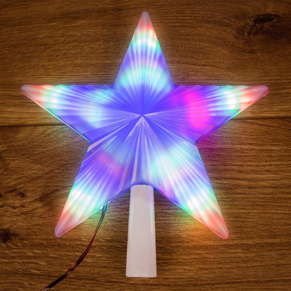 Фигура интерьерная NEON-NIGHT (501-001) ФИГУРА ЗВЕЗДА НА ЕЛКУ : RGB, 31 LED, 22 СМ