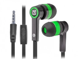 наушники-гарнитура DEFENDER (63422) PULSE 420 черный/зеленый
