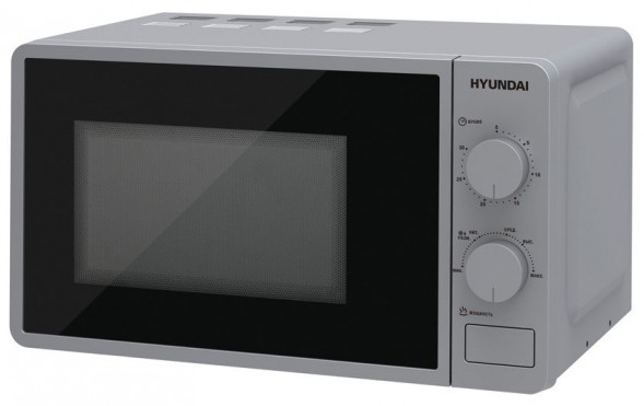МИКРОВОЛНОВЫЕ ПЕЧИ HYUNDAI HYM-M2001 20л. 700Вт серебристый/черный