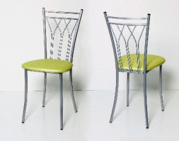 Стул БИТЕЛ ПРЕМЬЕР Серебро/Салат С-105