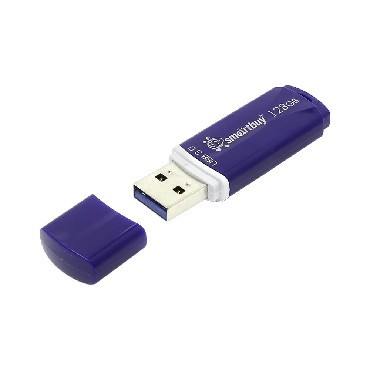 флешка SMARTBUY (SB128GBCRW-BL) 128GB CROWN BLUE USB3.0