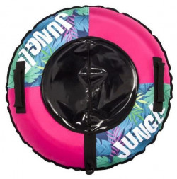 Тюбинг SNOWSTORM Тюбинг BZ-90_JUNGLE, 90 см, розовый с зеленым W112909