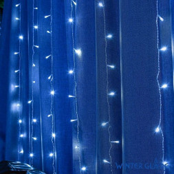 Электрическая гирлянда WINTER GLADE Электрическая гирлянда-занавес Winter Glade 96 ламп Холодный белый CC96