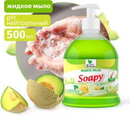 Мыло жидкое CLEAN&GREEN CG8242 Soapy Light Зеленая дыня с дозатором 500 мл