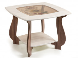 Стол журнальный БИТЕЛ СЖ-22 Шампань/Шимо Ясень темный Р-1