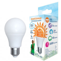 Лампа светодиодная UNIEL (UL-00006504) LED-A60-9W/4000K/E27/FR/RA95