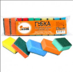 Хоз. товары РЫЖИЙ КОТ СТАНДАРТ губка д/посуды 10шт.75*45*25(36)