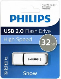 Флешка PHILIPS 32Gb SNOW2.0 Белый/Серый (FM32FD70B/97)
