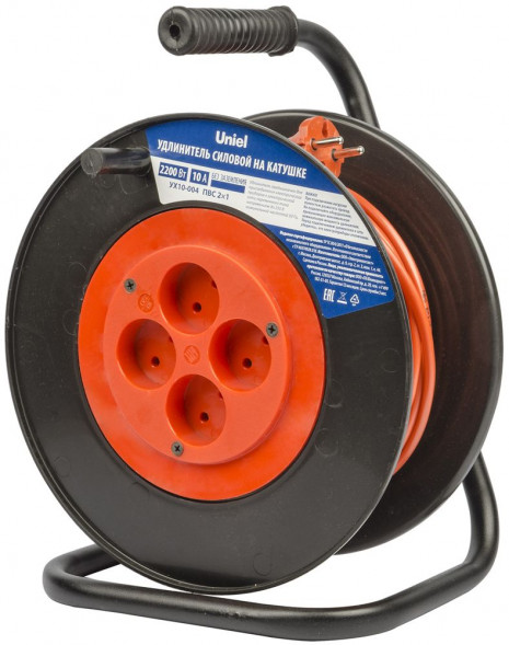 ЭЛЕКТРИКА UNIEL (UL-00009857) YX10-004 /UCK-4N/2x1,00/40M/S ORANGE/BLACK