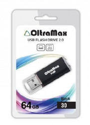 USB флэш-накопитель OLTRAMAX OM064GB30-В BLACK черный