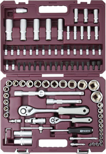 Набор инструмента THORVIK TS094 1/4&quot;, 1/2&quot;DR, 94 предмета