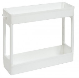 Этажерка VIOLET Этажерка узкая 2-х ярусная (белый) 760206
