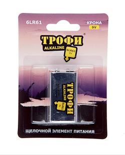 Элементы питания ТРОФИ 6LR61-1BL (12)