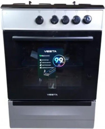 Газовая плита VESTA Bergamo VGG 6021.1 Серая с VD VESTA Bergamo VGG 6021.1 Серая с VD