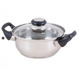 Кастрюля MALLONY BAK-S-02 2,0л нерж.(985887)