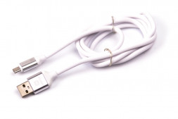 USB кабель HARPER SCH-330 WHITE (MICRO-USB, 1м, оплетка силикон)