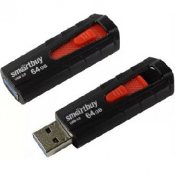 USB флеш SMARTBUY (SB64GBIR-B3) 64GB IRON BLACK/RED USB3.0