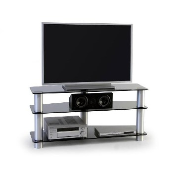 Стойка для TV MD 527 алюм/дымч