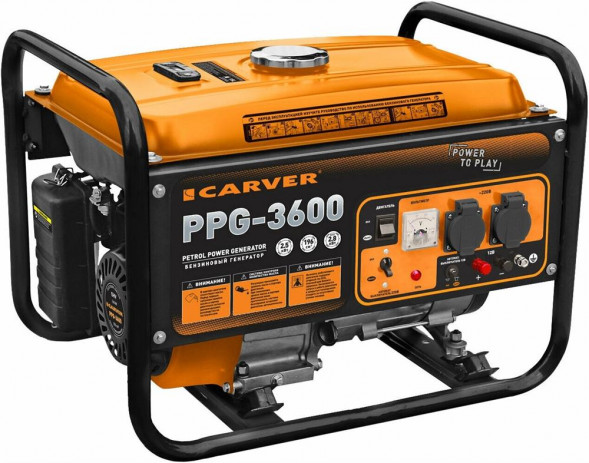 Генераторы CARVER Генератор PPG- 3600АM 2.8кВт