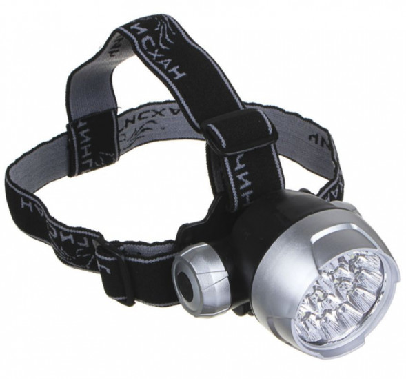 Фонарь налобный ЧИНГИСХАН Фонарь налобный 17 ярк. LED, 3xAAA, 7,6х5см 328-073