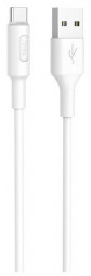 Кабель HOCO (6957531080152) X25 USB (m) - TYPE-C (m) 1m - силикон белый