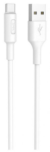 Кабель HOCO (6957531080152) X25 USB (m) - TYPE-C (m) 1m - силикон белый
