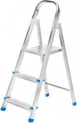 СИБРТЕХ Стремянка, 3 ступени, стальная, оцинкованная 97835