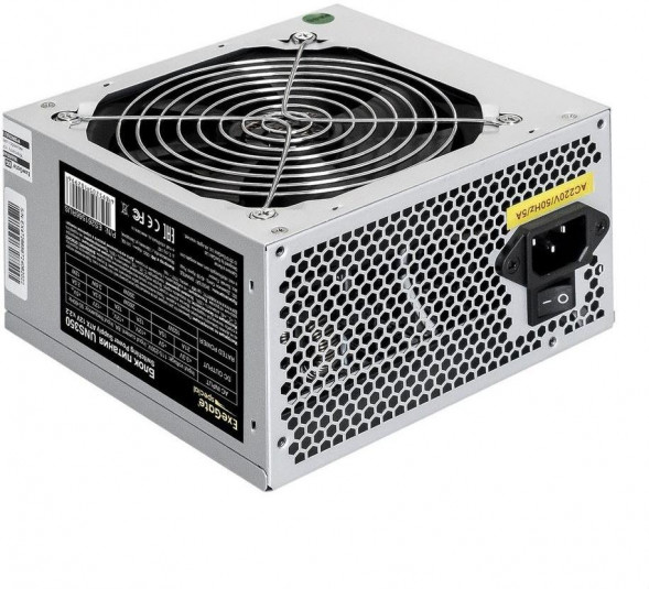 Блок питания EXEGATE ES261566RUS-PC 350W UNS350 ATX, PC, 12cm fan, 24p, 4p, 3SATA, 2IDE, FDD (119437)