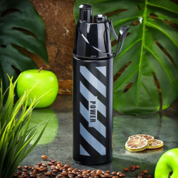 Термобутылка DANIKS SL-099-black-gre (435636)