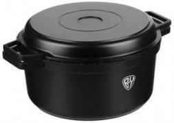 Казан BY COLLECTION Cheget Казан с крышкой-сковородой, литой, а/приг.покр.,4,5л, d24х11,5+3,5см, инд-я 846-383 846-383