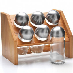 Набор для специй MAYER&amp;BOCH 27348 коричневый,серебристый,прозрачный