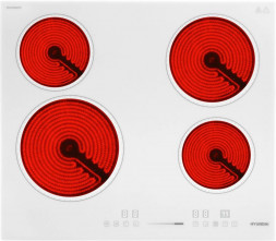 Варочная поверхность HYUNDAI HHE 6452 WG белый
