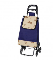 Тележка с сумкой РЫЖИЙ КОТ Тележка с сумкой А204 "Бабочки", 30 кг, колесо комб. (3 шт*88 мм) (093551)