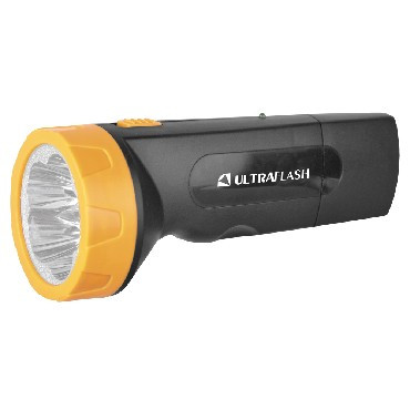 Светодиодный фонарь ULTRAFLASH (11241) LED3827 Аккумуляторный фонарь черный/желтый