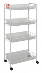 Этажерка ЗМИ Этажерка &quot;Ладья 24 К&quot; на колесиках серая Э 342